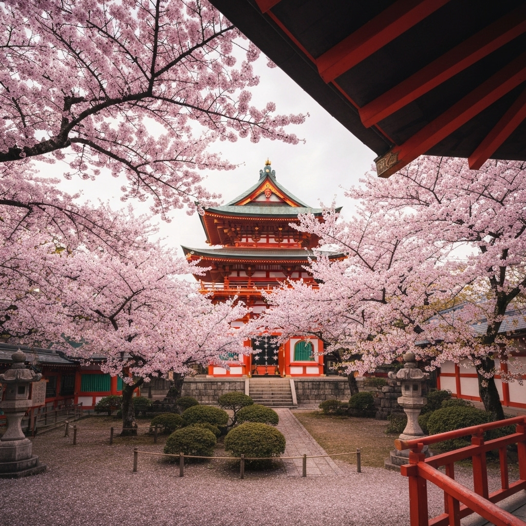 Sakura season in Japan